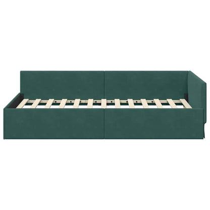 Rohový Rám Postele S Čelo 90 Cm X 200 Cm Samet