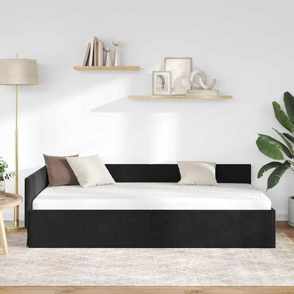 Rohový Rám Postele S Čelo 90 Cm X 200 Cm Samet
