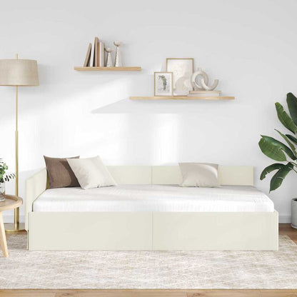 Rohový Rám Postele S Čelo 90 Cm X 200 Cm Samet