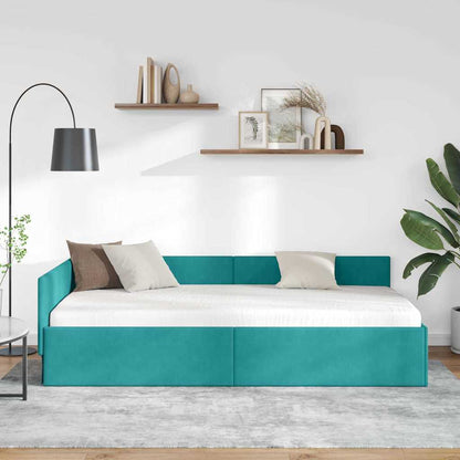 Rohový Rám Postele S Čelo 90 Cm X 200 Cm Samet