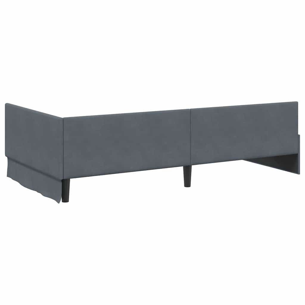 Rohový Rám Postele S Čelo 100 Cm X 200 Cm Samet