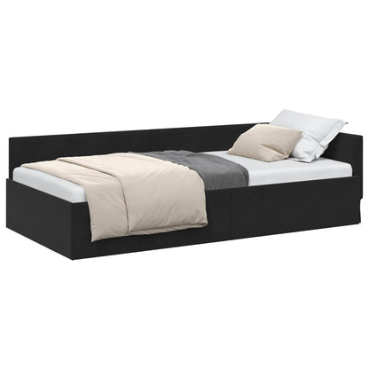 Rohový Rám Postele S Čelo 100 Cm X 200 Cm Samet