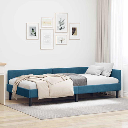 Rohový Rám Postele S Čelo 80 Cm X 200 Cm Samet