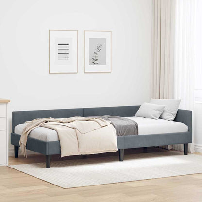 Rohový Rám Postele S Čelo 80 Cm X 200 Cm Samet