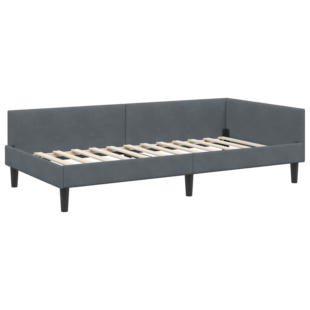 Rohový Rám Postele S Čelo 90 Cm X 190 Cm Samet