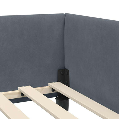 Rohový Rám Postele S Čelo 90 Cm X 200 Cm Samet