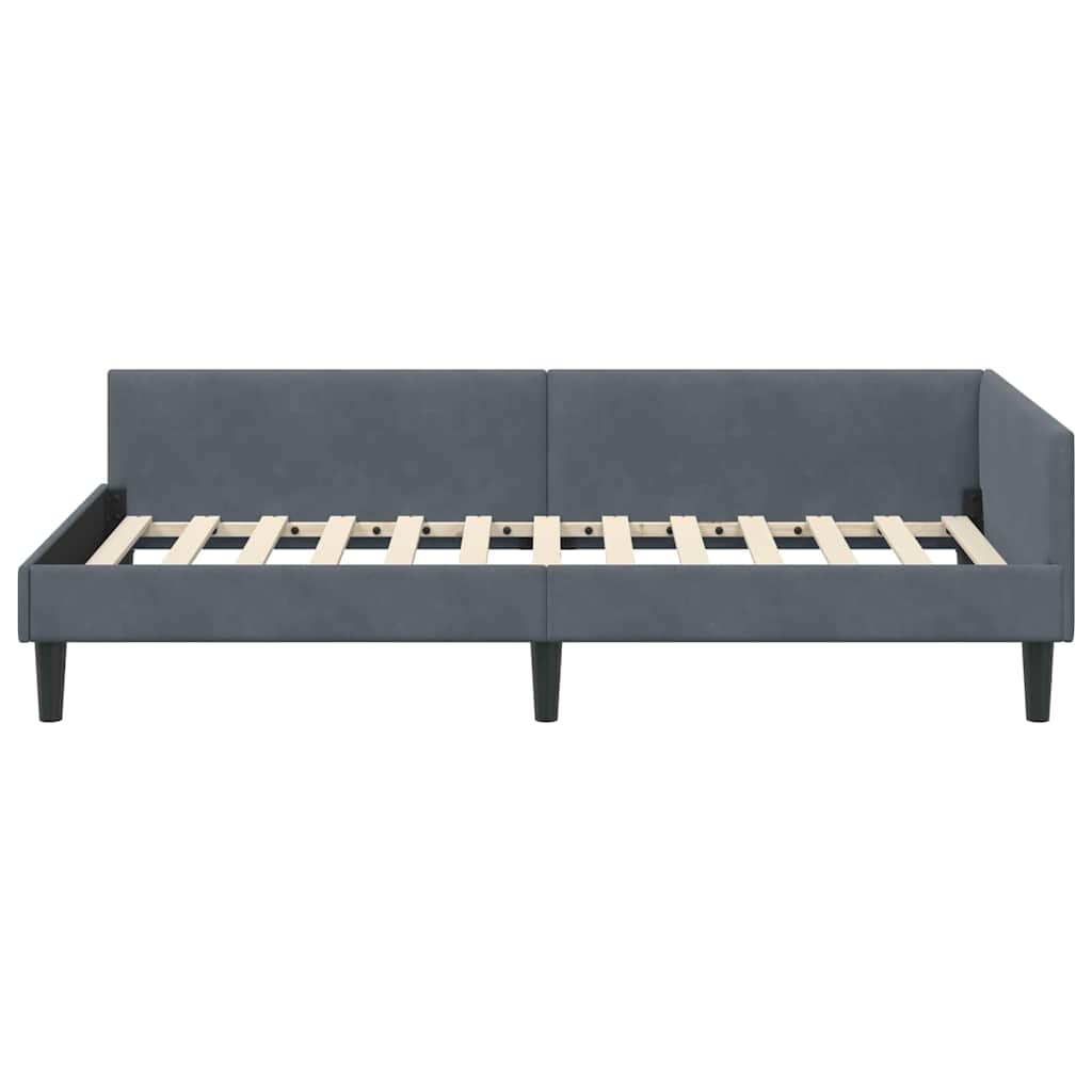 Rohový Rám Postele S Čelo 90 Cm X 200 Cm Samet