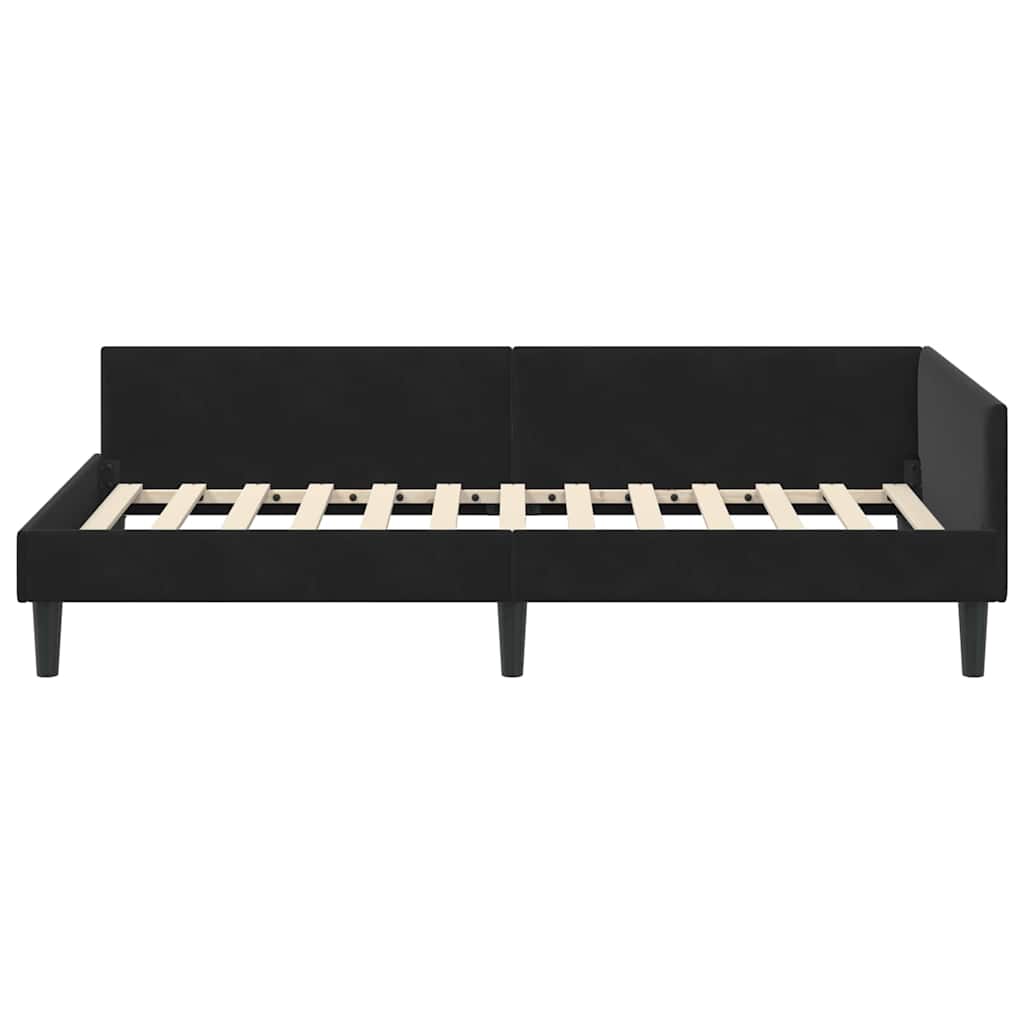 Rohový Rám Postele S Čelo 90 Cm X 200 Cm Samet