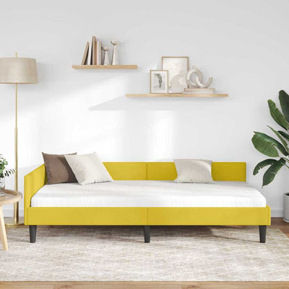Rohový Rám Postele S Čelo 90 Cm X 200 Cm Samet