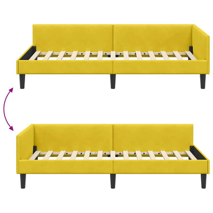Rohový Rám Postele S Čelo 90 Cm X 200 Cm Samet