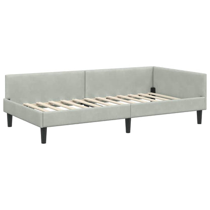 Rohový Rám Postele S Čelo 100 Cm X 200 Cm Samet