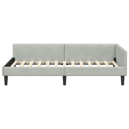 Rohový Rám Postele S Čelo 100 Cm X 200 Cm Samet