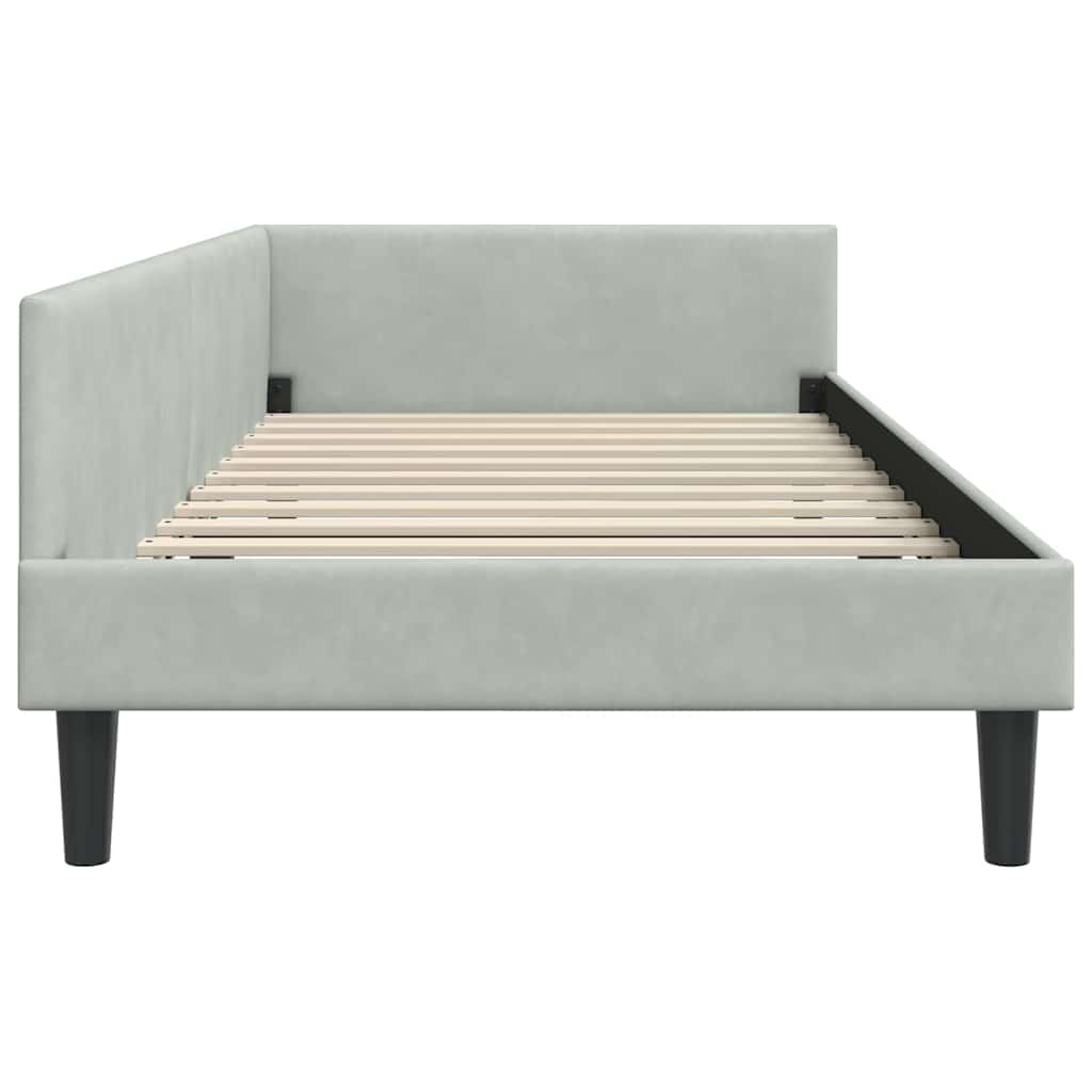 Rohový Rám Postele S Čelo 100 Cm X 200 Cm Samet