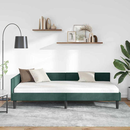 Rohový Rám Postele S Čelo 100 Cm X 200 Cm Samet