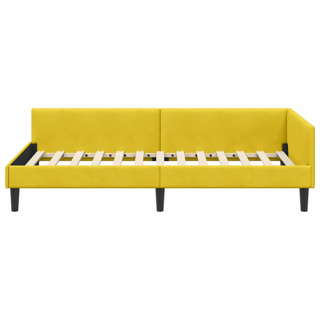 Rohový Rám Postele S Čelo 100 Cm X 200 Cm Samet