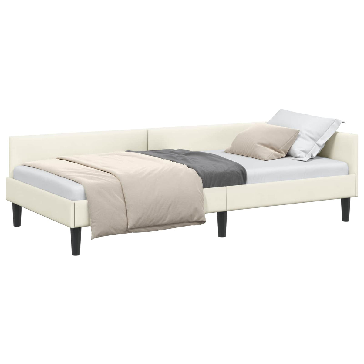 Rohový Rám Postele S Čelo 100 Cm X 200 Cm Samet