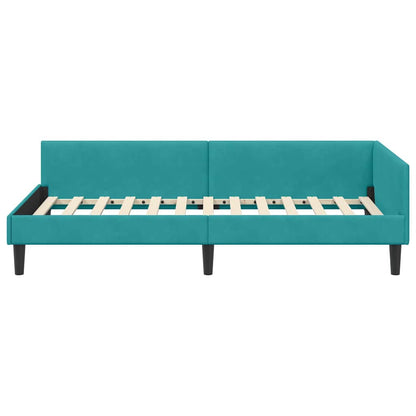 Rohový Rám Postele S Čelo 100 Cm X 200 Cm Samet