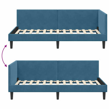 Rohový Rám Postele S Čelo 80 Cm X 200 Cm Samet