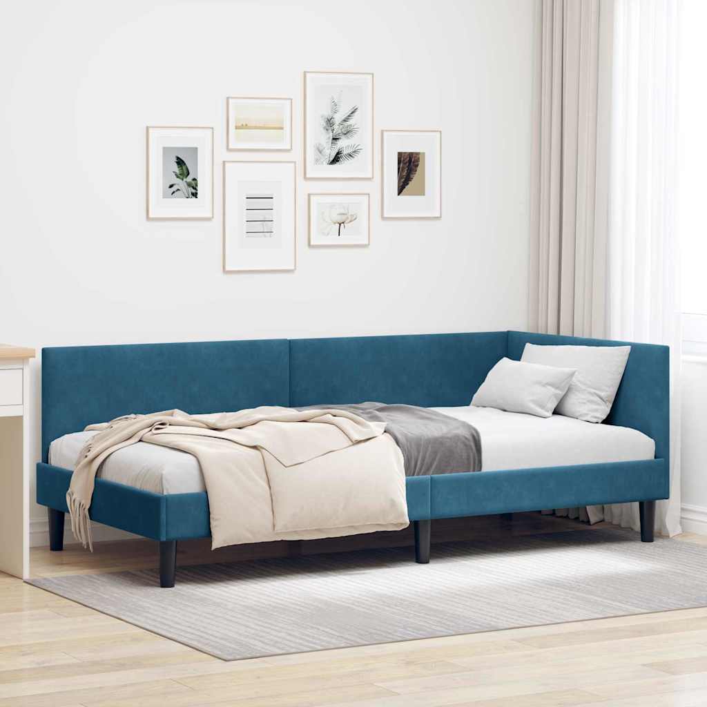 Rohový Rám Postele S Čelo 80 Cm X 200 Cm Samet