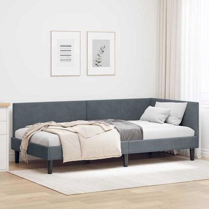 Rohový Rám Postele S Čelo 80 Cm X 200 Cm Samet