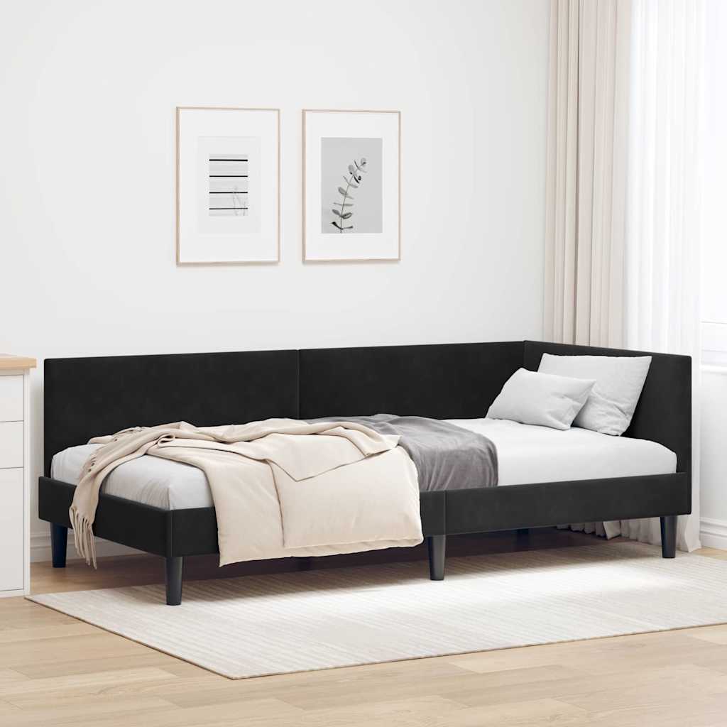 Rohový Rám Postele S Čelo 80 Cm X 200 Cm Samet