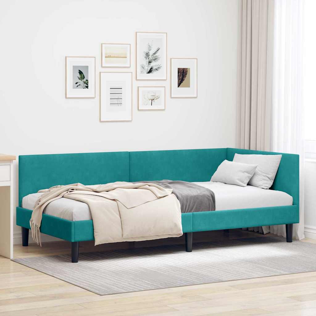 Rohový Rám Postele S Čelo 80 Cm X 200 Cm Samet