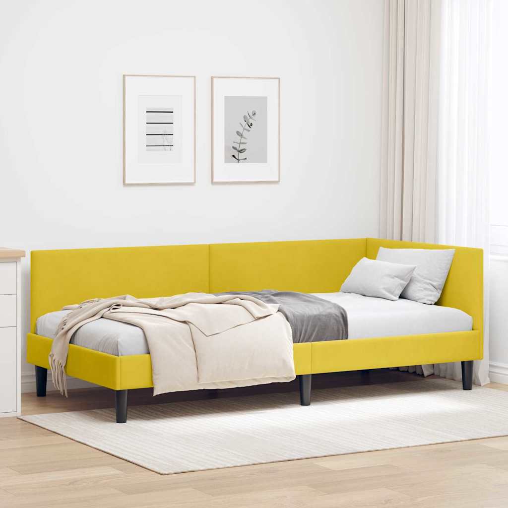 Rohový Rám Postele S Čelo 80 Cm X 200 Cm Samet