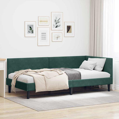 Rohový Rám Postele S Čelo 80 Cm X 200 Cm Samet