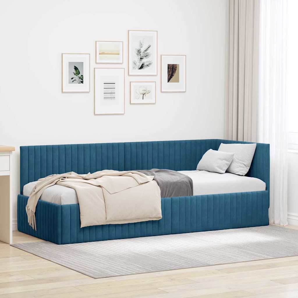 Rohový Rám Postele S Čelo 80 Cm X 200 Cm Samet