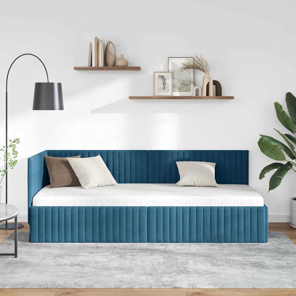 Rohový Rám Postele S Čelo 80 Cm X 200 Cm Samet