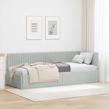 Rohový Rám Postele S Čelo 80 Cm X 200 Cm Samet