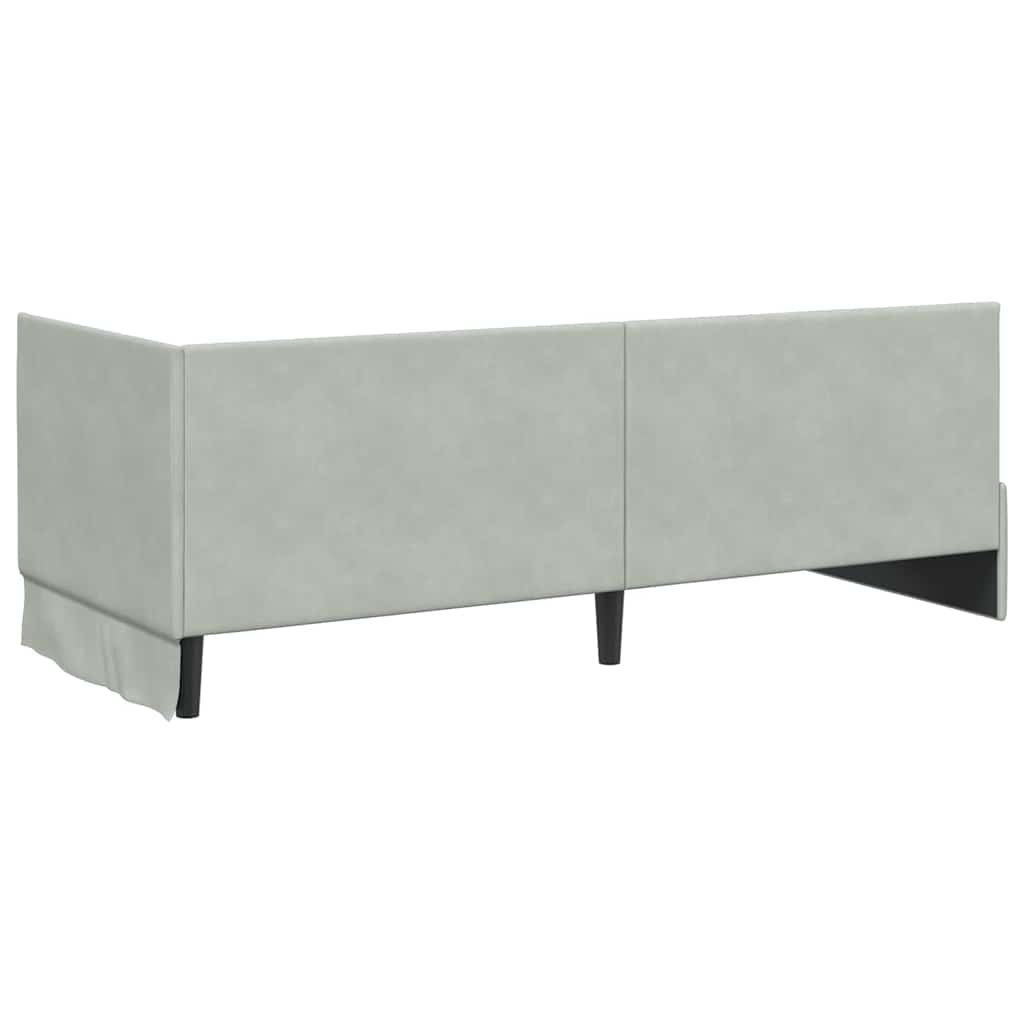 Rohový Rám Postele S Čelo 80 Cm X 200 Cm Samet