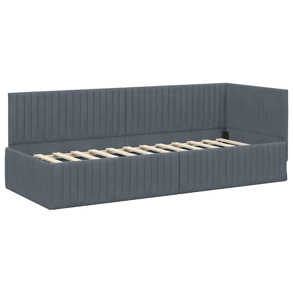 Rohový Rám Postele S Čelo 80 Cm X 200 Cm Samet