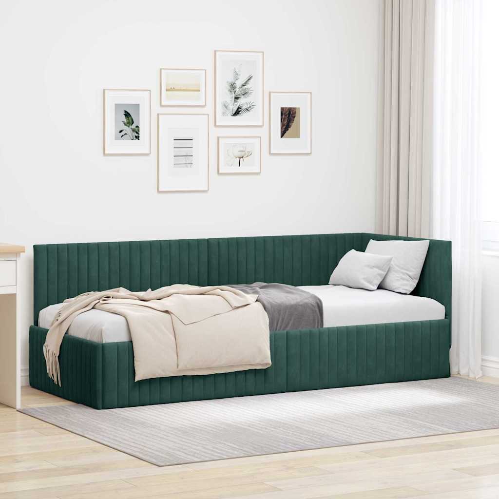 Rohový Rám Postele S Čelo 80 Cm X 200 Cm Samet
