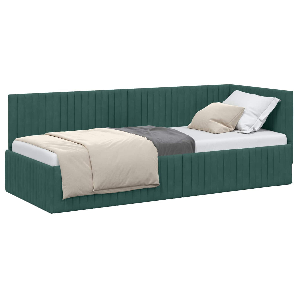 Rohový Rám Postele S Čelo 80 Cm X 200 Cm Samet