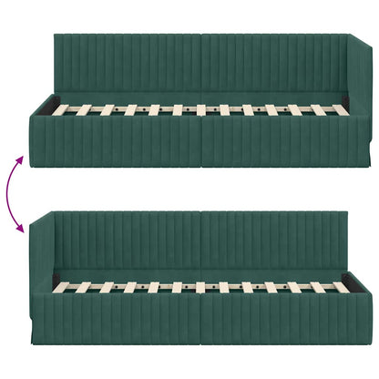 Rohový Rám Postele S Čelo 80 Cm X 200 Cm Samet