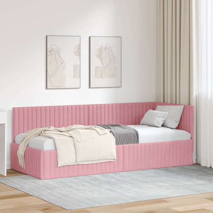 Rohový Rám Postele S Čelo 80 Cm X 200 Cm Samet