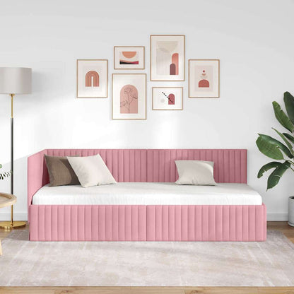 Rohový Rám Postele S Čelo 80 Cm X 200 Cm Samet