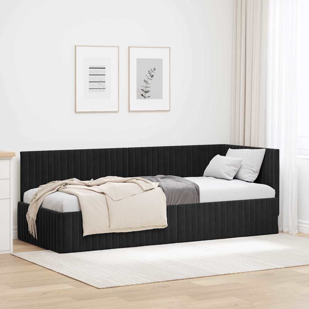 Rohový Rám Postele S Čelo 80 Cm X 200 Cm Samet