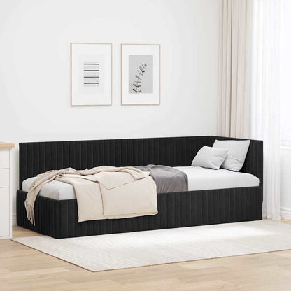 Rohový Rám Postele S Čelo 80 Cm X 200 Cm Samet