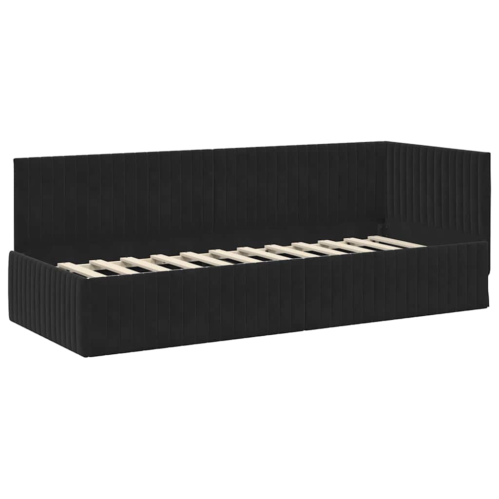 Rohový Rám Postele S Čelo 80 Cm X 200 Cm Samet