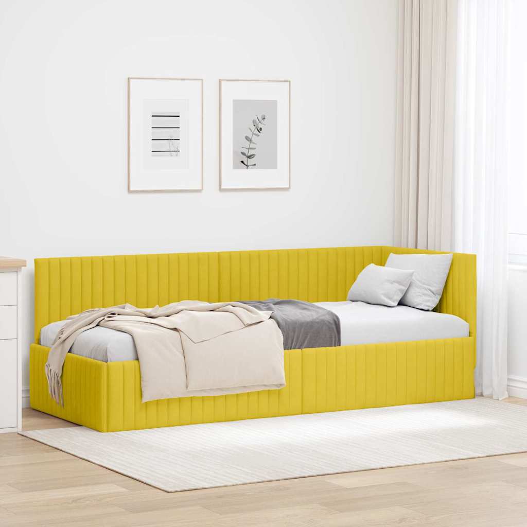 Rohový Rám Postele S Čelo 80 Cm X 200 Cm Samet
