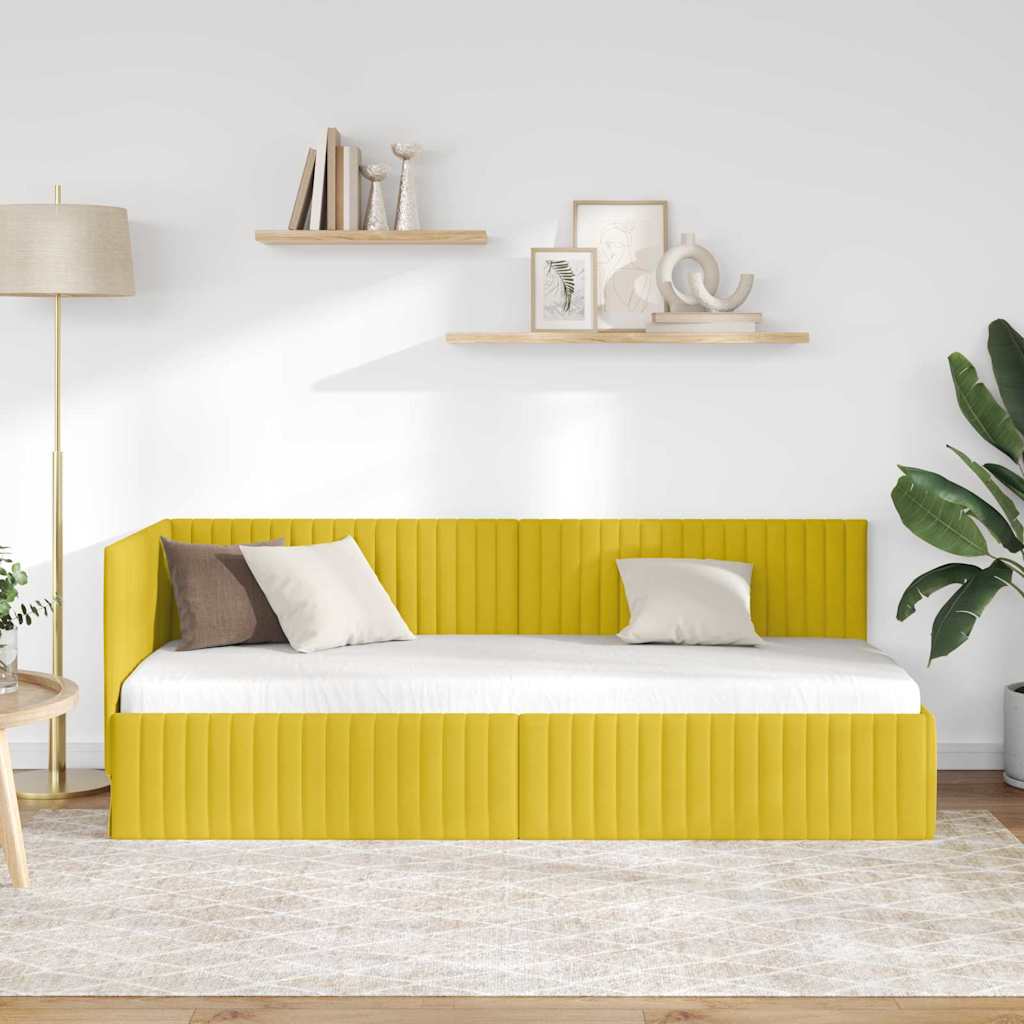Rohový Rám Postele S Čelo 80 Cm X 200 Cm Samet