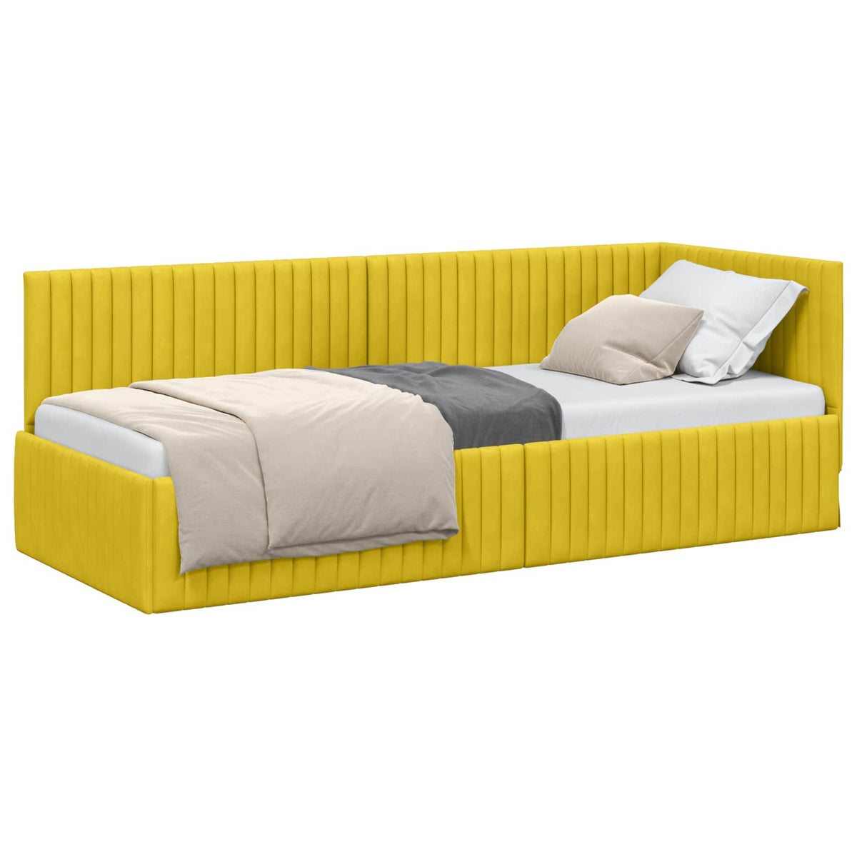 Rohový Rám Postele S Čelo 80 Cm X 200 Cm Samet