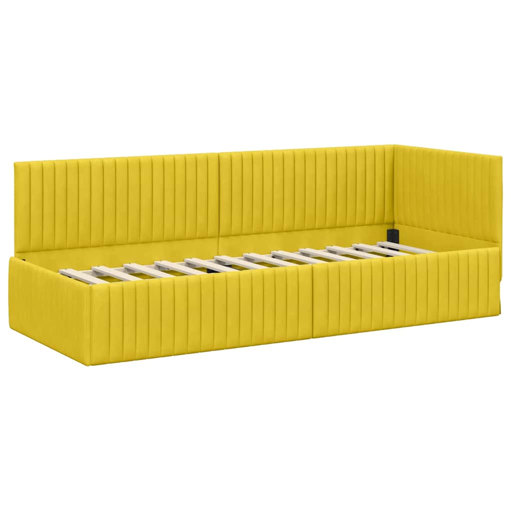 Rohový Rám Postele S Čelo 80 Cm X 200 Cm Samet