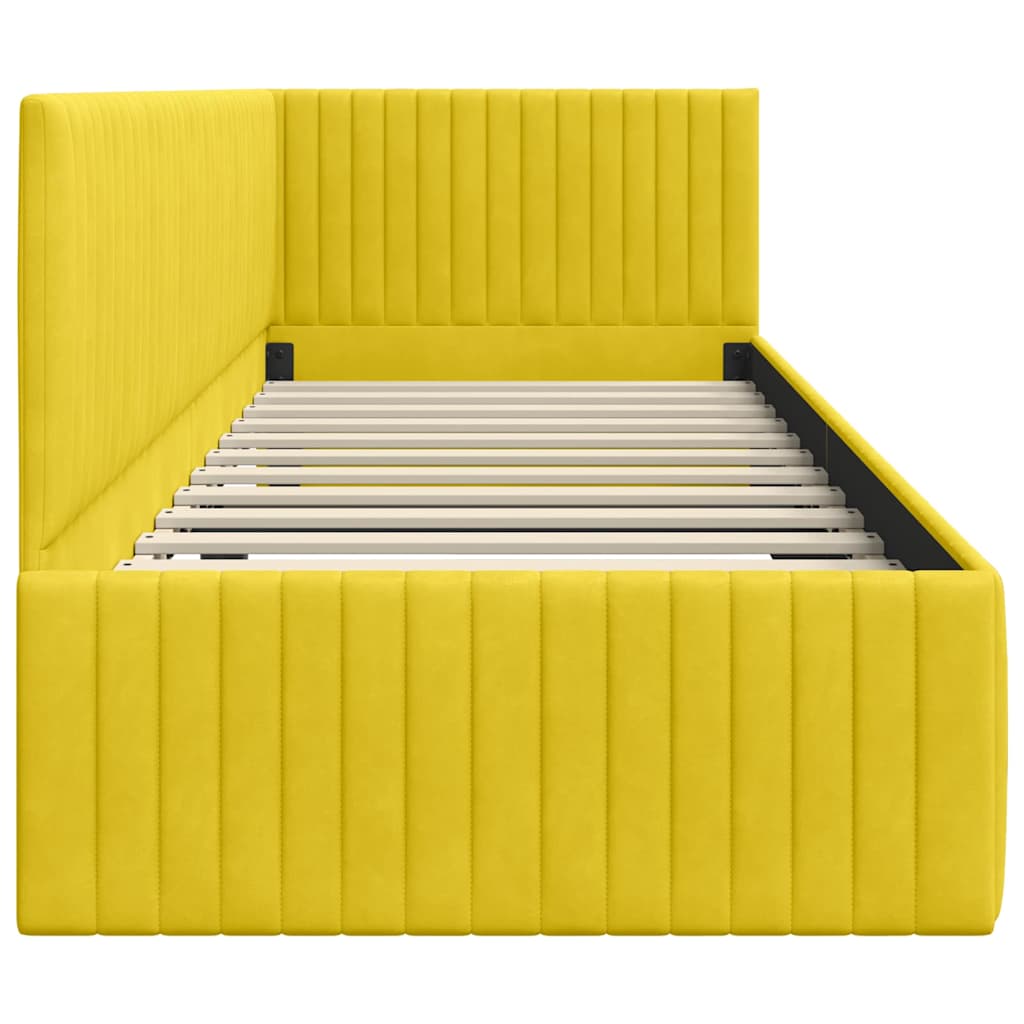 Rohový Rám Postele S Čelo 80 Cm X 200 Cm Samet