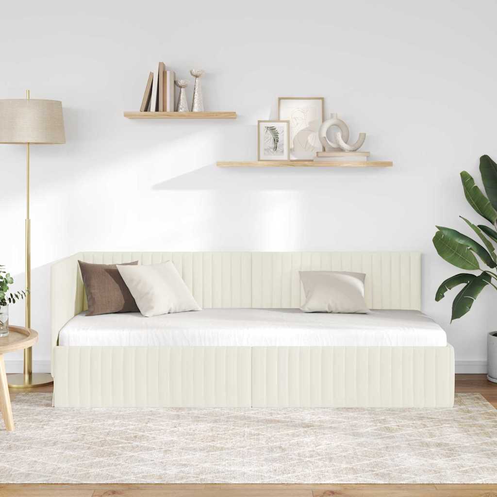 Rohový Rám Postele S Čelo 80 Cm X 200 Cm Samet