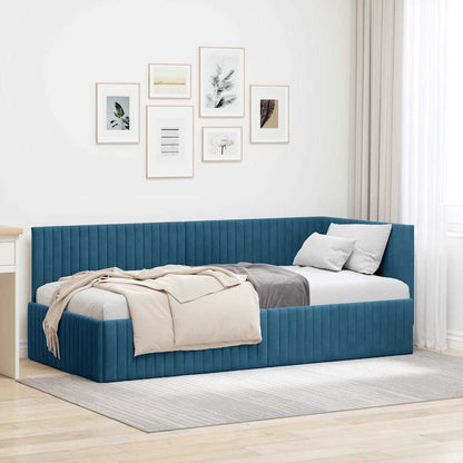 Rohový Rám Postele S Čelo 90 Cm X 190 Cm Samet