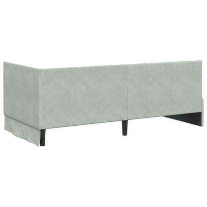 Rohový Rám Postele S Čelo 90 Cm X 190 Cm Samet