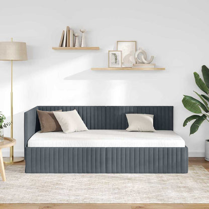 Rohový Rám Postele S Čelo 90 Cm X 200 Cm Samet
